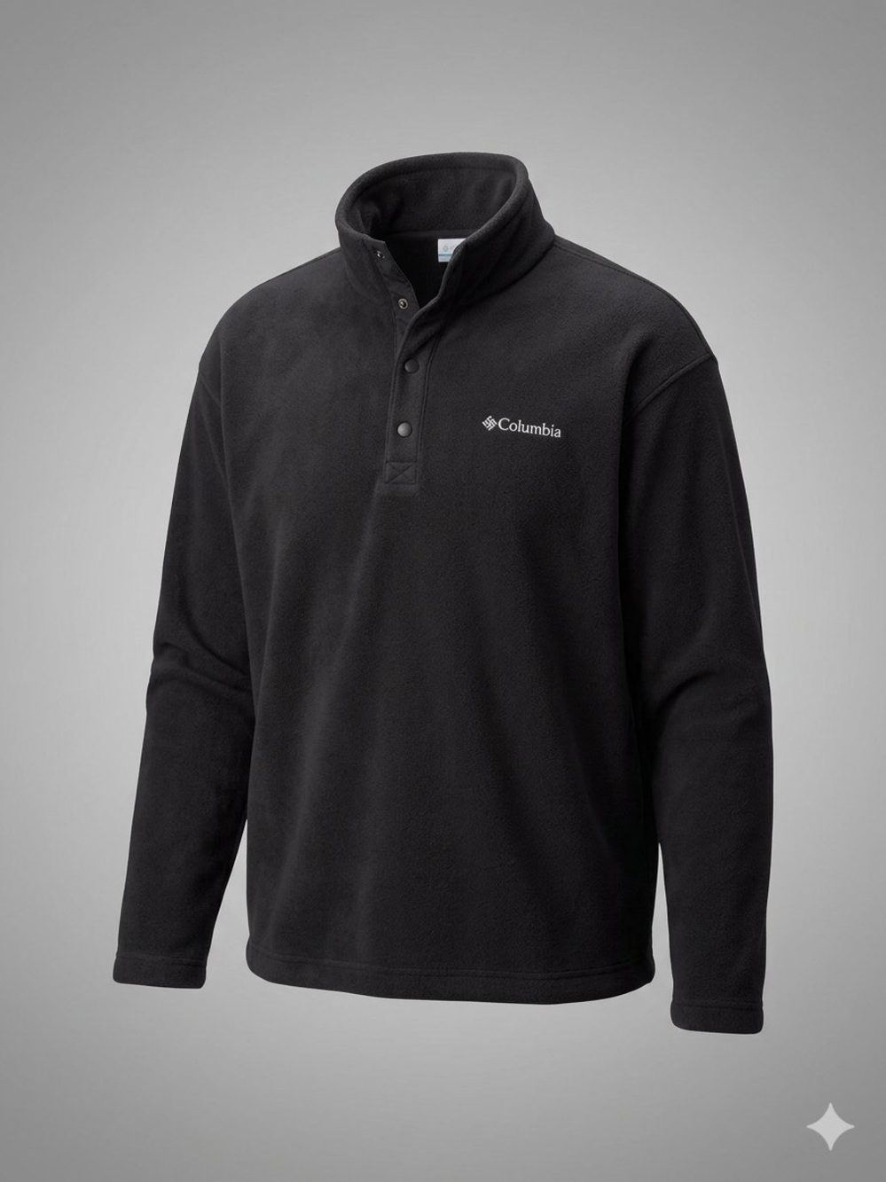 Columbia Steens Mountain Novelty 1/2 Snap Fleece Pullover XXL Black Mens
